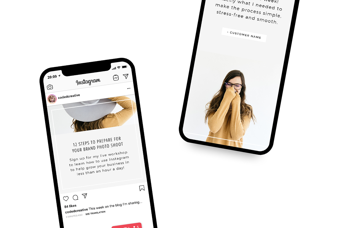 Studio Instagram Templates, a Social Media Template by Coded Creative (Photo 5 of 5)