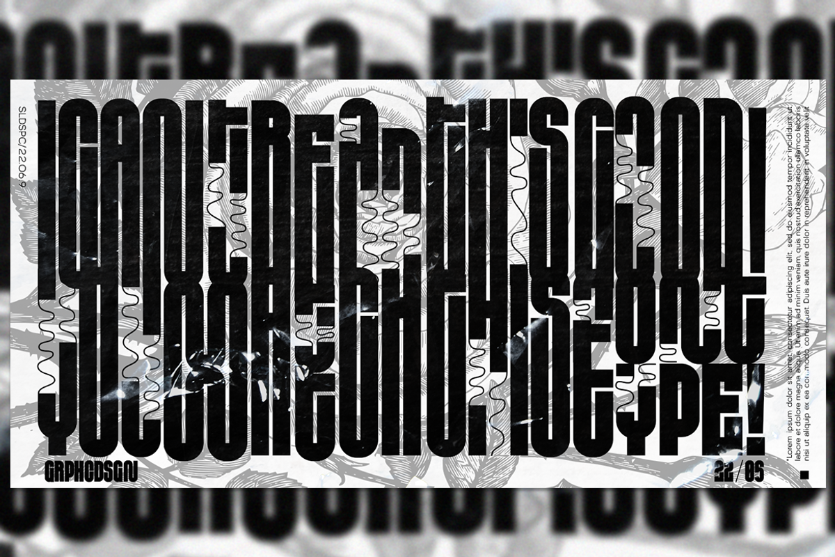 HS Monsnow - An Experimental Sans, a Sans Serif Font by Helipad Space (Photo 12 of 16)