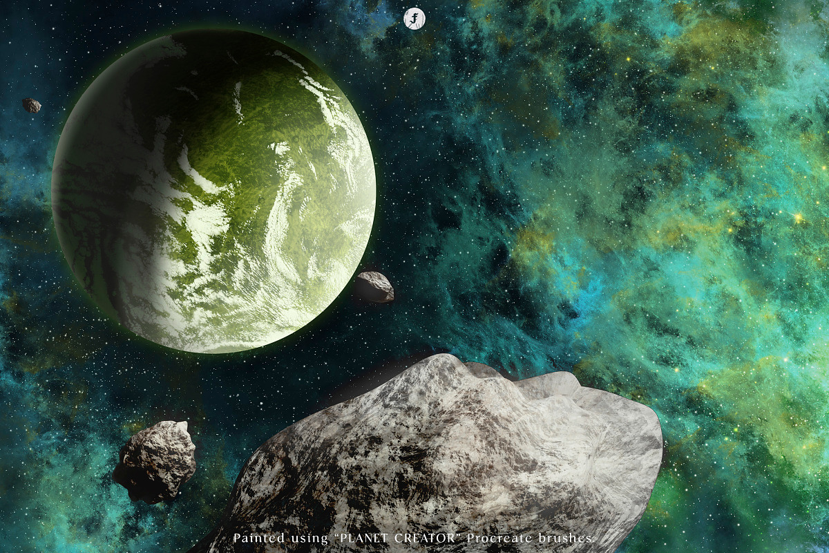 Space Artist Procreate Brushes, a Brush Add-On by Freezerondigital (Photo 28 of 30)