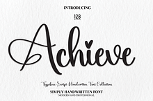 Achieve | Script Font