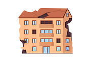 Broken ruined house buildings set, an Object Illustration by Good Studio (Thumbnail 14 of 14)