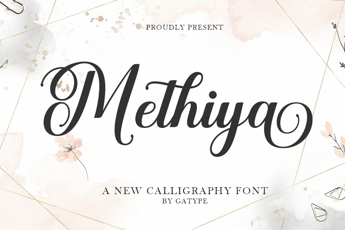 Methiya, a Script Font by Gatype (Photo 1 of 5)