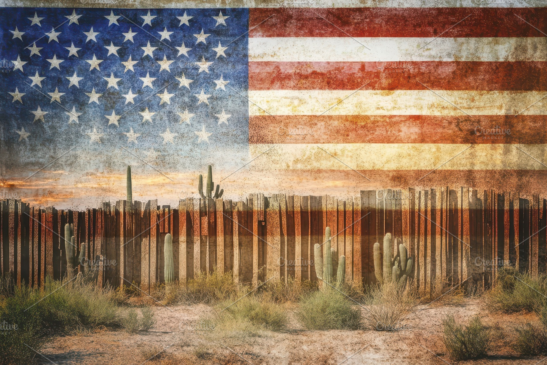 Vision of the United States : Border, a Photo by Pavel_design