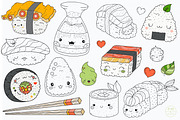 Sweet Sushi Collection, a Graphic by PetiteMarket (Thumbnail 3 of 3)
