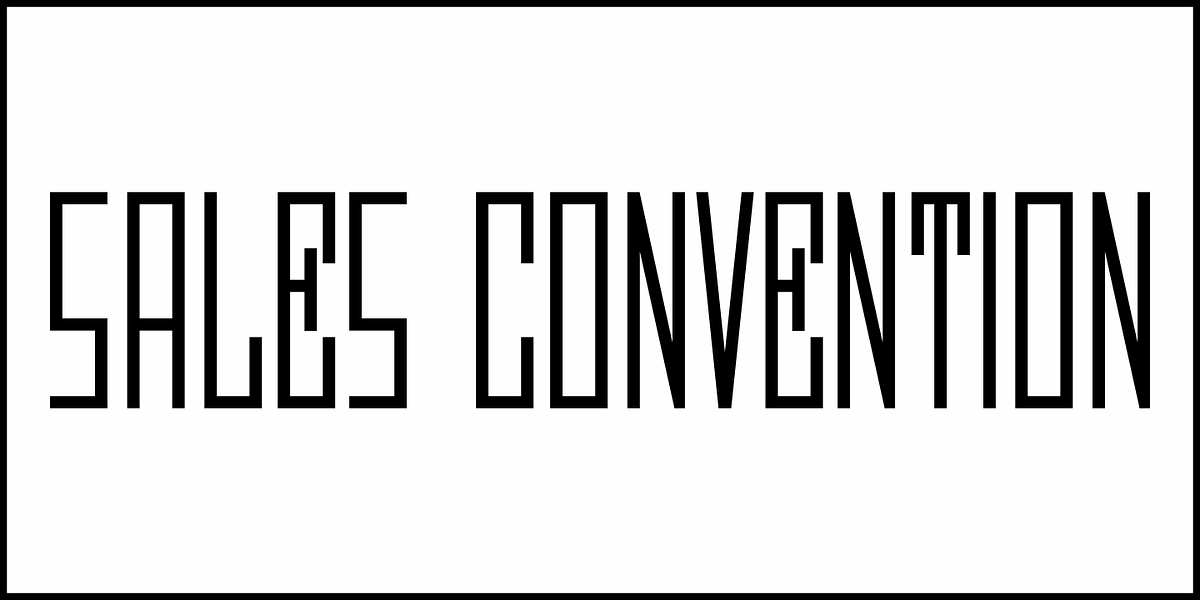 Sales Convention JNL, a Sans Serif Font by Jeff Levine Fonts (Photo 2 of 5)