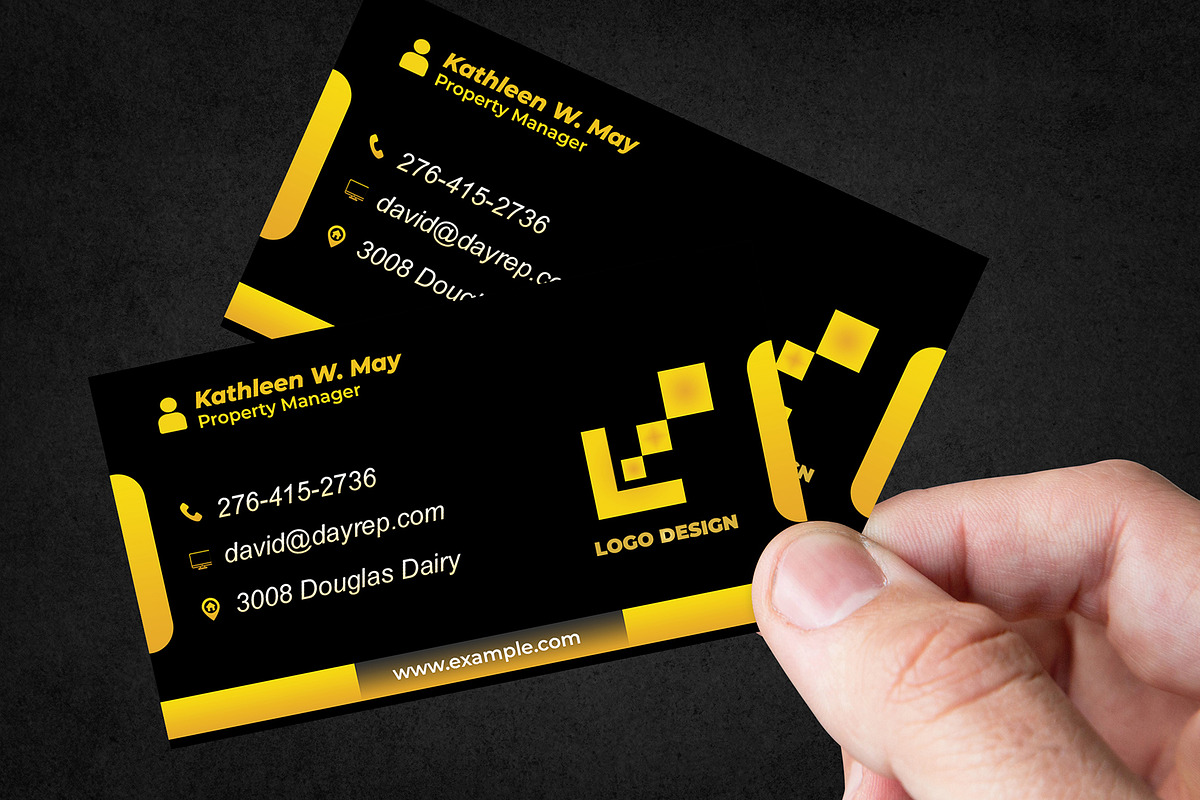 Elegant Executive Card PSD preview 4