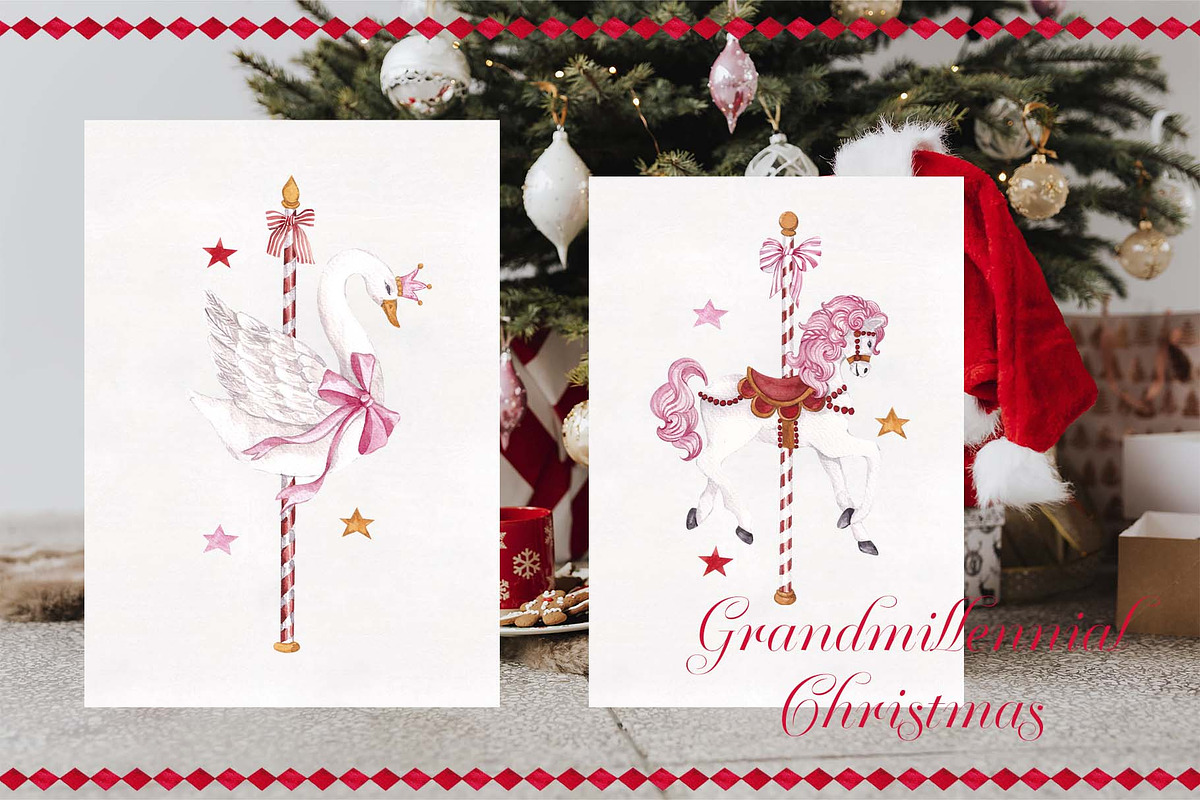 Grandmillennial Christmas graphic., an Object Graphic by ma_i_vi (Photo 8 of 9)
