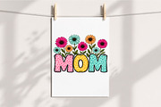 Retro Mom PNG, Mama Floral Flower De, an Illustration by Libby Wishes (Thumbnail 5 of 5)