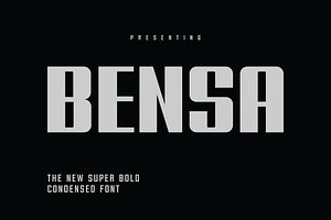 Bensa Bold Condensed Sans Serif