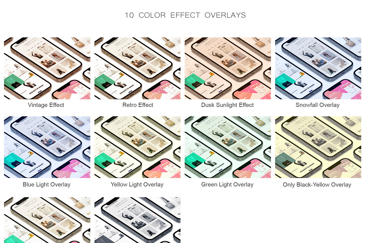 ALL 3D iPHONE MOCK-UP BUNDLE VOL-4, an iPhone Mockup by Graphicsworld125 (Photo 19 of 21)