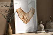 Grandparents Holding Hands Family, a Person Illustration by EkaterinaViArt (Thumbnail 4 of 4)