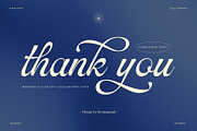 Symphonie Calligraphy, a Script Font by Krismagraph (Thumbnail 15 of 15)
