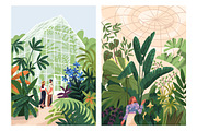Botanical garden with green plants, a Person Illustration by Good Studio (Thumbnail 2 of 13)