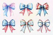 4th of July Bow Sublimation Bundle, an Illustration by CreationArt (Thumbnail 3 of 6)