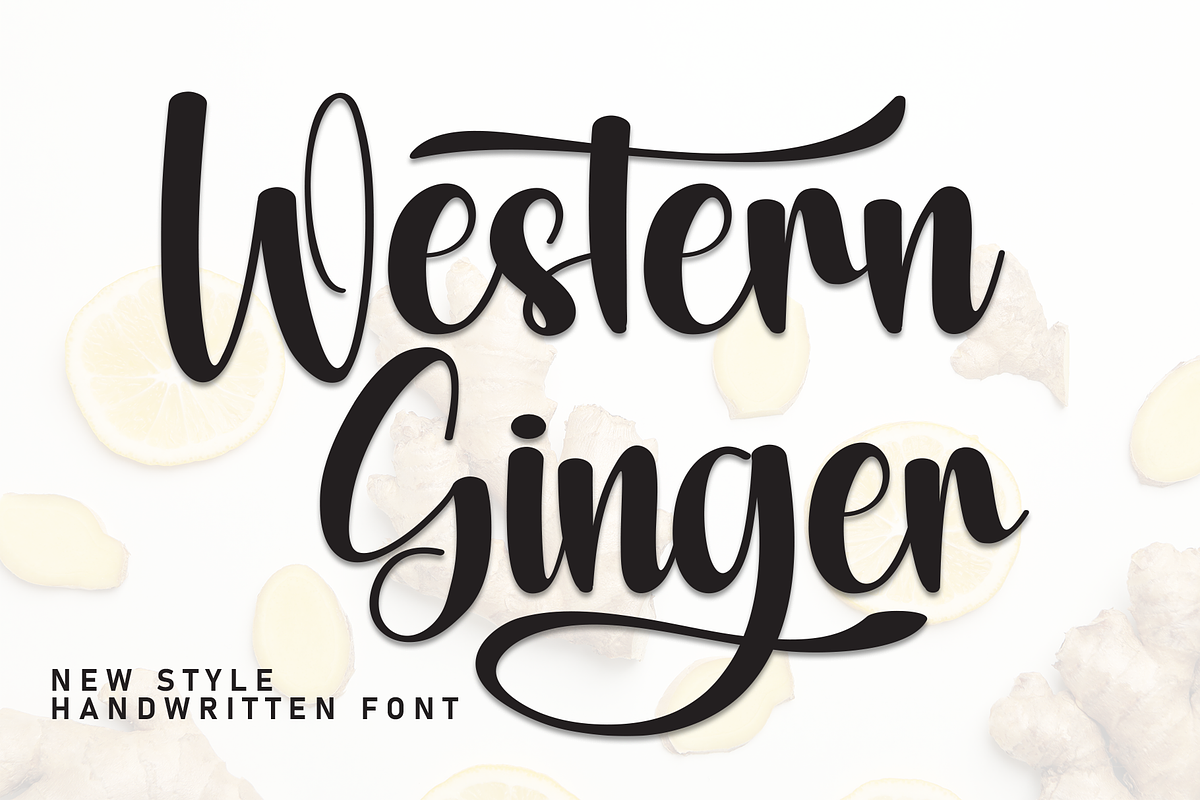 Western Ginger | Script Font, a Handwritten Font by Scratchones (Photo 1 of 9)