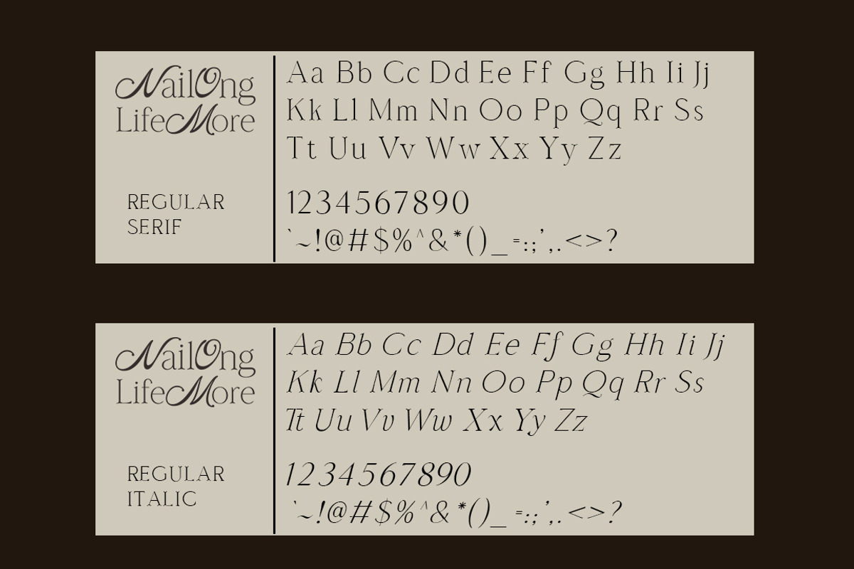 Nailong Lifemore, a Serif Font by AnayaStudio (Photo 9 of 10)