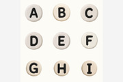 Clay Bead Alphabet PNG Bundle, an Emoji Icon by Tanya Kart (Thumbnail 2 of 6)