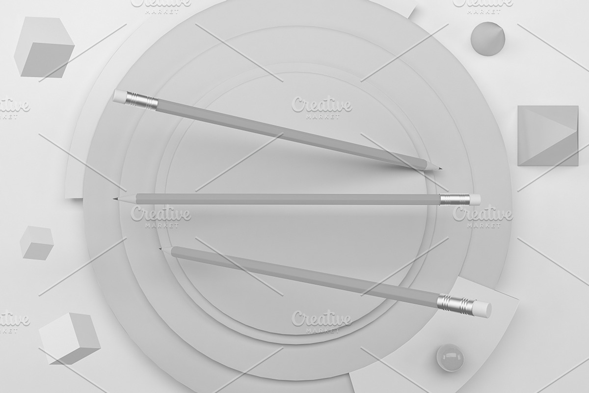 Pencil Mockup, a Pens & Pencil Mockup by Qaleb Studio (Photo 2 of 2)