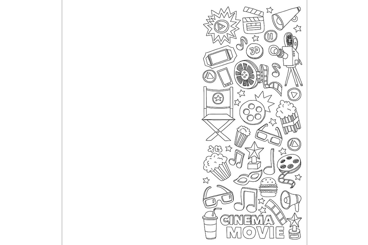 It's movie time! Big vector set, a Pattern Graphic by Art Loft (Photo 11 of 16)