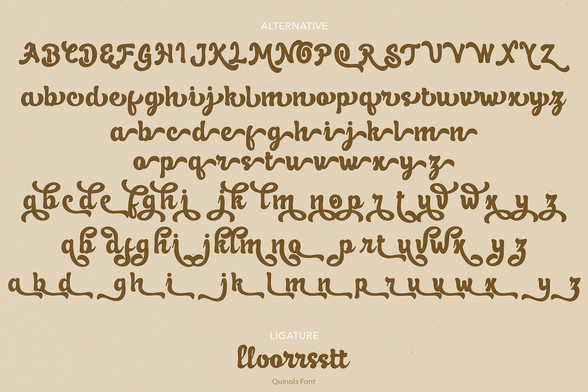 Quinols Retro Script, a Script Font by madeDeduk (Photo 10 of 10)