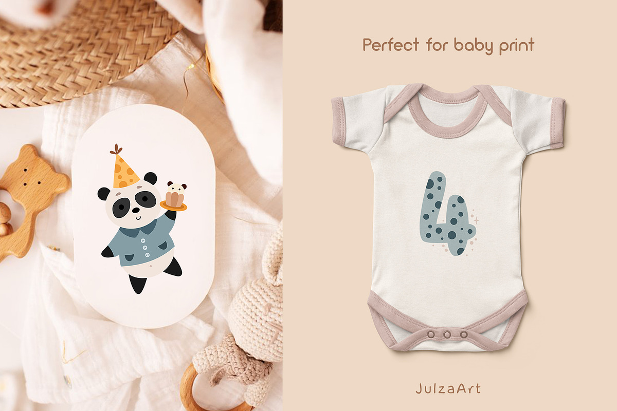 Happy Birthday Collection, an Animal Illustration by JulzaArt (Photo 3 of 9)