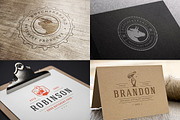 18 Meat Food Logos and Badges, a Branding & Logo Template by Vasya Kobelev (Thumbnail 8 of 12)