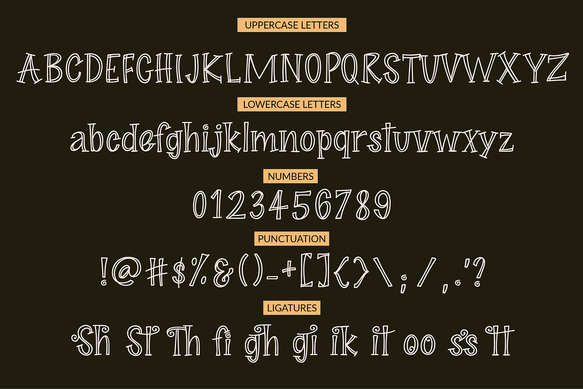 Sale! Midnight Story Font Family, a Serif Font by theinkaffair (Photo 5 of 8)