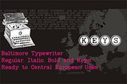 Baltimore Typewriter - basic pack, a Serif Font by Intellecta Design (Thumbnail 4 of 4)
