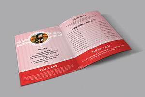 Child Funeral Program Template-V451