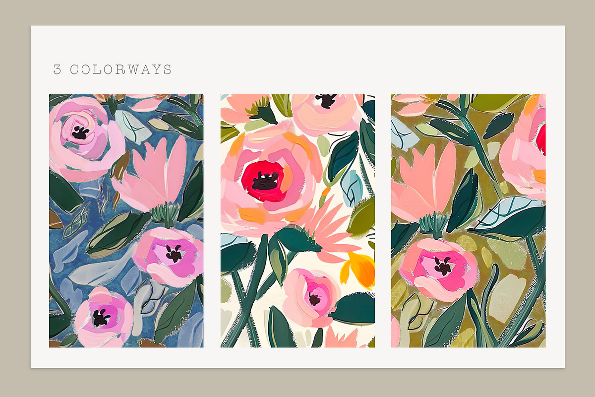 Garden Gala floral pattern, a Pattern Graphic by Katie Lisker (Photo 3 of 5)