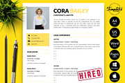 Lawyer CV Template / Resume - Cora, a Resume Template by Templates Design Co. (Thumbnail 1 of 17)