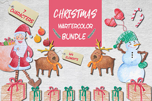 Christmas Watercolor Illustration
