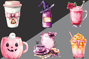 Pink Coquette Halloween Coffee, an Illustration by Black Bird Studio (Thumbnail 6 of 6)
