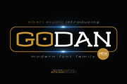 Godan - Slab Serif Font Family, a Slab Serif Font by Afkari Studio (Thumbnail 1 of 12)