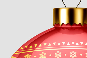 Christmas Ball Gloss Mockup - 8 View