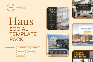 Haus Real Estate Social Template
