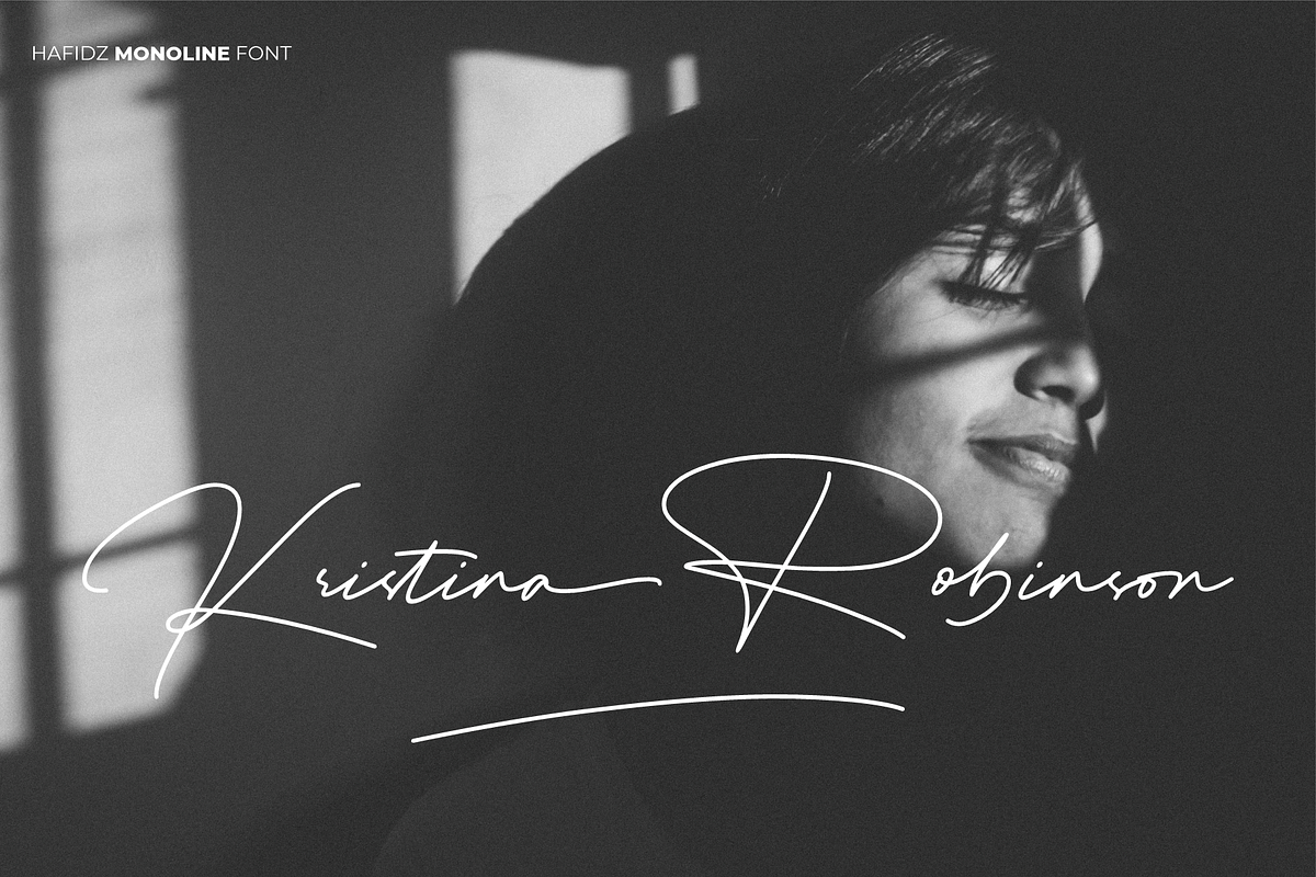 Hafidz – Luxury Signature Font, a Script Font by RedyStudio (Photo 3 of 19)