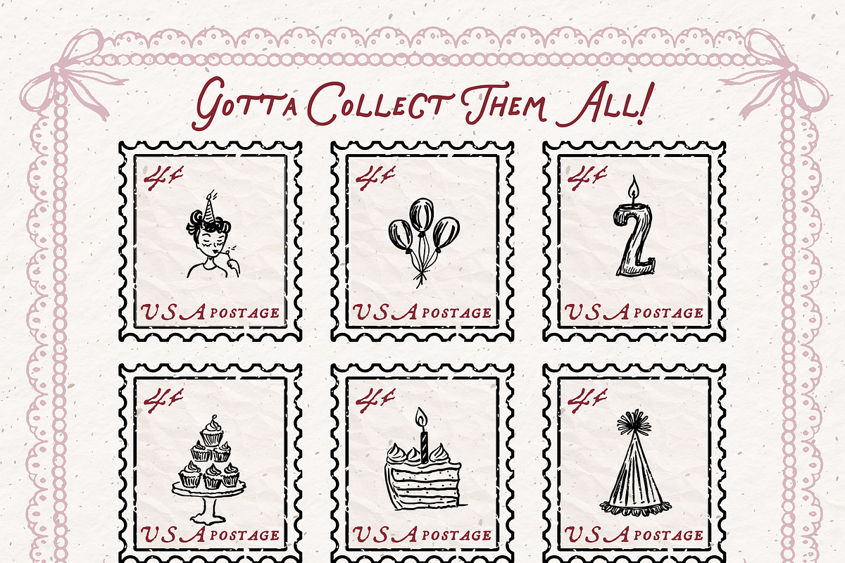 Birthday Clipart, Party Doodles, an Object Graphic by The October Creative (Photo 6 of 6)