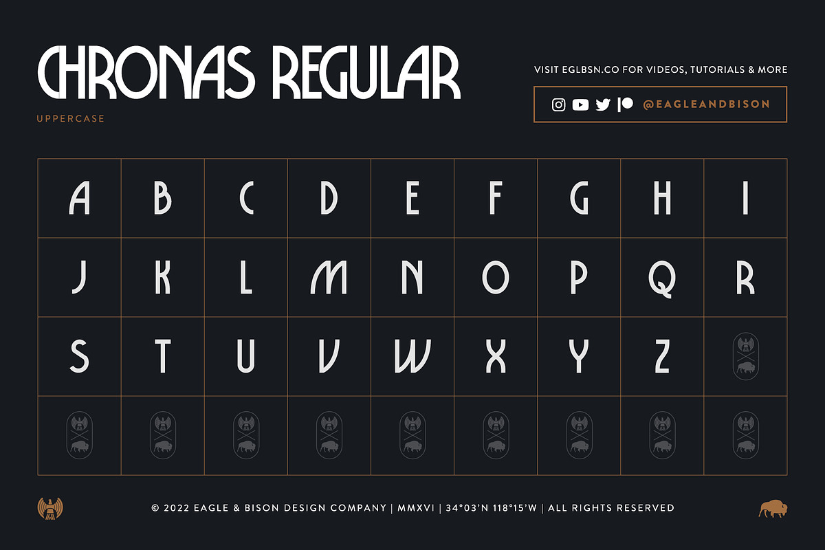 Chronas, a Sans Serif Font by Eagle & Bison Design Co. (Photo 3 of 4)