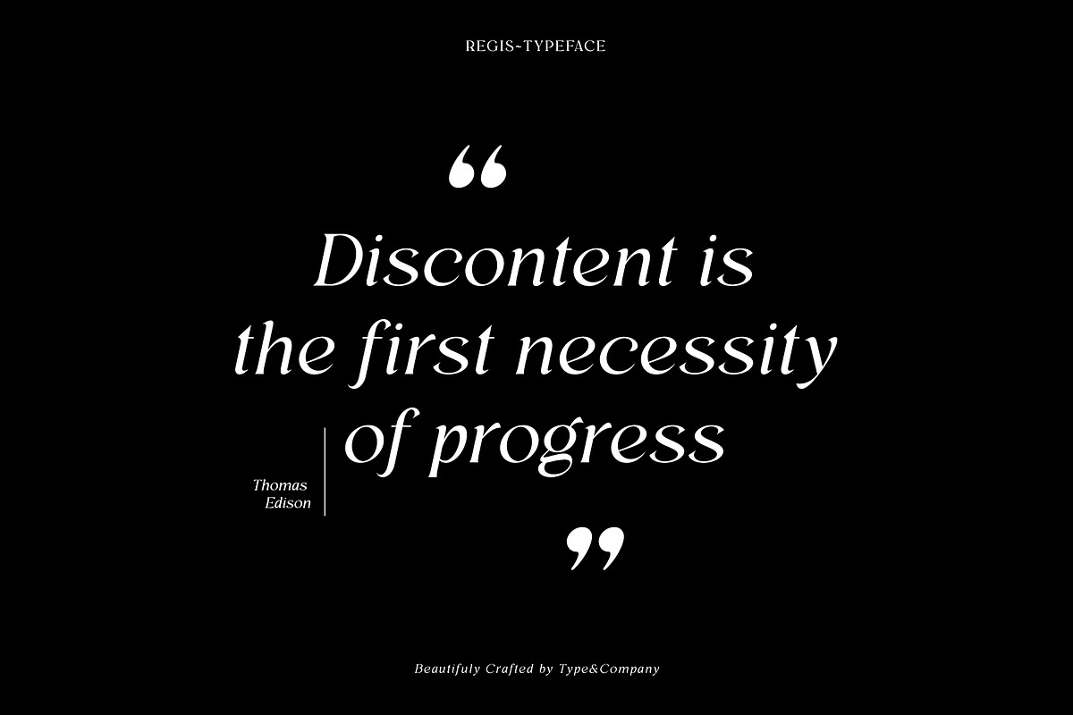 Regis | Elegant Serif Font Family, a Serif Font by Type and Co. (Photo 18 of 20)