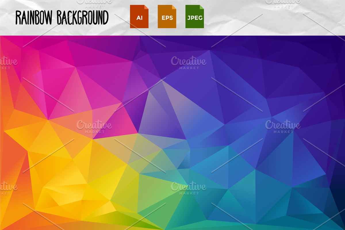 Rainbow Background, a Decorative Illustration by Yulia