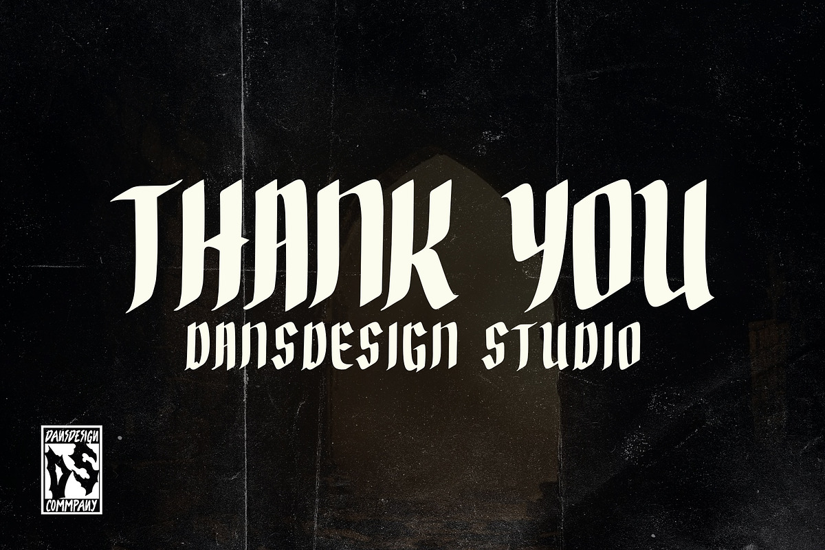 Scrivener Handwritten Blackletters, a Blackletter Font by dansdesign (Photo 12 of 12)