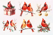 Red Cardinals Christmas Sublimation, an Illustration by Dream Creation (Thumbnail 5 of 7)