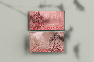 Valentine Club Embossed Visit Card
