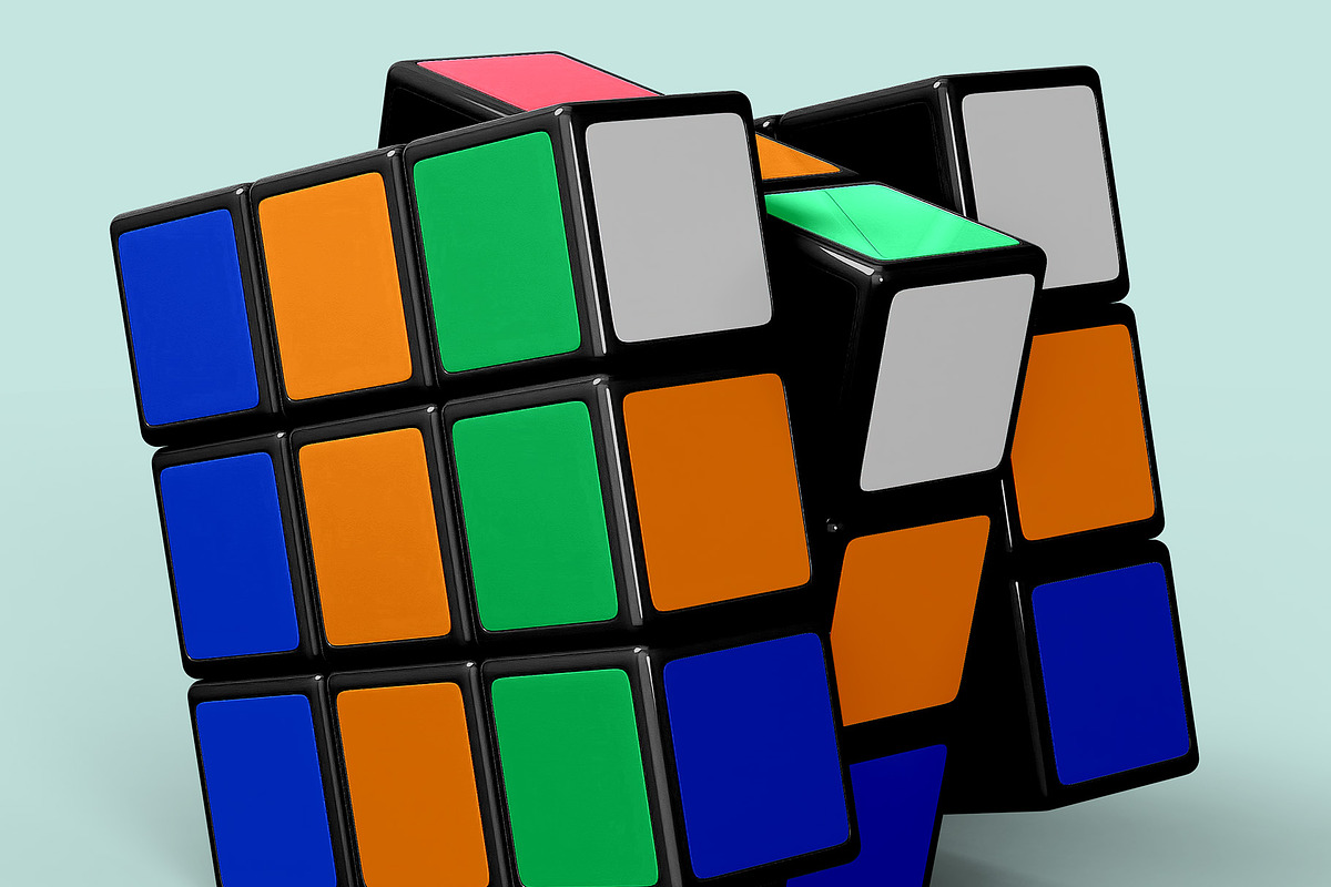 Rubik's Cube Mockup - 6 views, a Merchandise Mockup by Illusiongraphic (Photo 15 of 16)