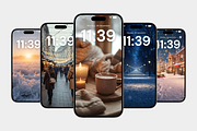 Cozy Background Iphone Winter Wallpa, a Wallpaper Graphic by Snapybiz (Thumbnail 6 of 7)