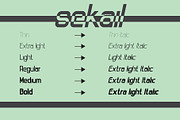 Sekail Font modern, a Sans Serif Font by gagego (Thumbnail 4 of 4)