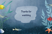 Underwater world watercolor collecti, an Animal Illustration by IrynaPanashii (Thumbnail 16 of 16)