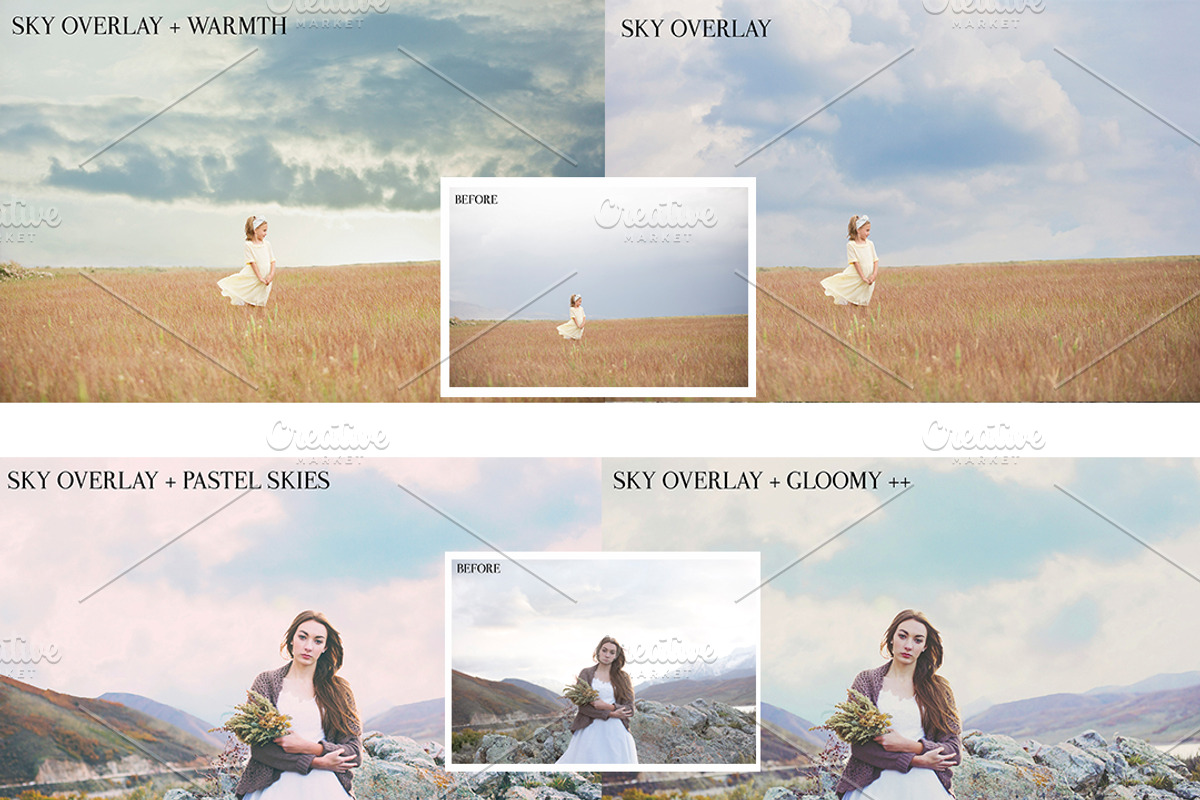 Sky Photoshop Overlays-PS + PSE, an Action Add-On by ElyanaIvette (Photo 3 of 5)