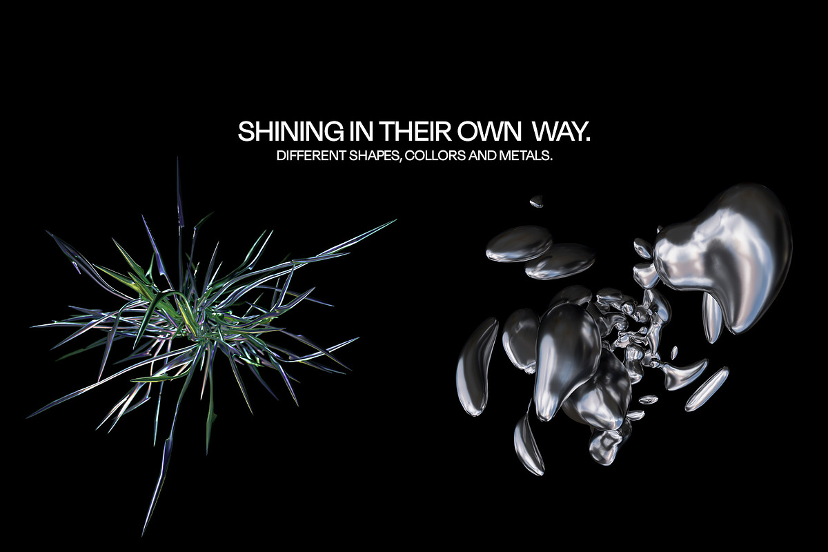 40 Abstract Chrome Renders, an Object Graphic by Dreadlabs (Photo 4 of 7)